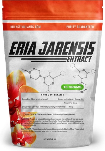 [BRSWGYI3CMHBGADU] ERIA JARENSIS Extract - Bulk Powder 10 Grams 133 Servings - Nuevo Suplemento Pea ✮ Nuevo Estimulante y NOOTROPIC ✮ Aumentar Focus Energy Cognitive Performance - Scoop Incluido