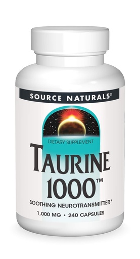 [BRSWIY35AQIRSFL6] Source Naturals Taurine, Soothing Neurotransmitter*, 1000mg - 240 Capsules