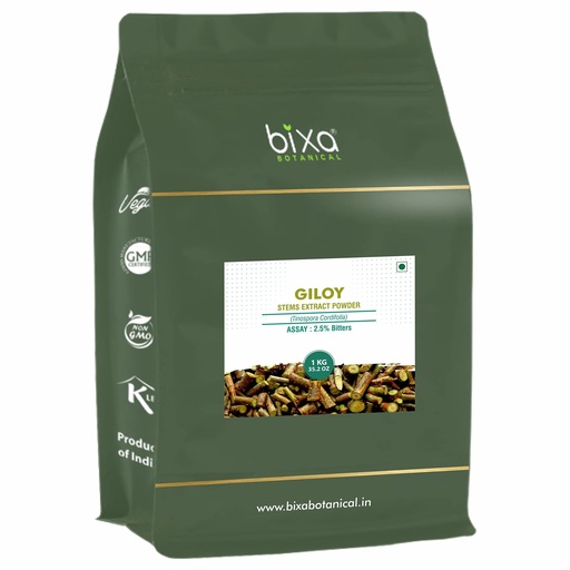 [BRSRMFALOIPGA3TA] bixa BOTANICAL GILOY (GUDUCHI/TINOSPORA CORDIFOLIA) Dry Extract - 2.5% Bitterness BY GRAVIMETRY (1KG (Pack of 1))