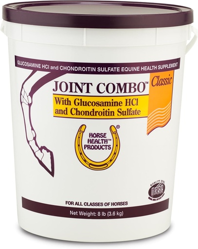 [BRSWIYQBBMDQYEDO] Horse Health Joint Combo Classic, un suplemento conxunto imbatible para cabalos, Cinnamon Apple 8 libras