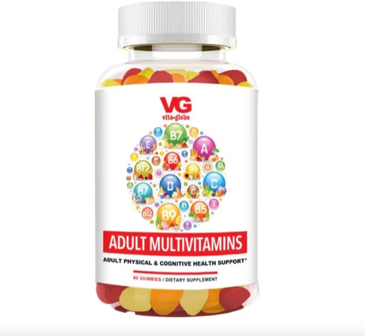 [BRSRAEARCUFGAHIV] VITA GLOBE Adult Multivitamine Gummies met Vitaminen C, D, E, B6, B12, Folate & Biotin 