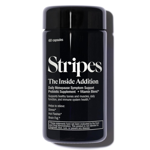 [BRSRMGIYDJ4A22AU] Stripes Beauty נעמי Watts The Addition Support Perimenopause סימפטומים Relieve Hot Flashes Stress Brain Fog Probiotic Multi ויטמין 60 Ct