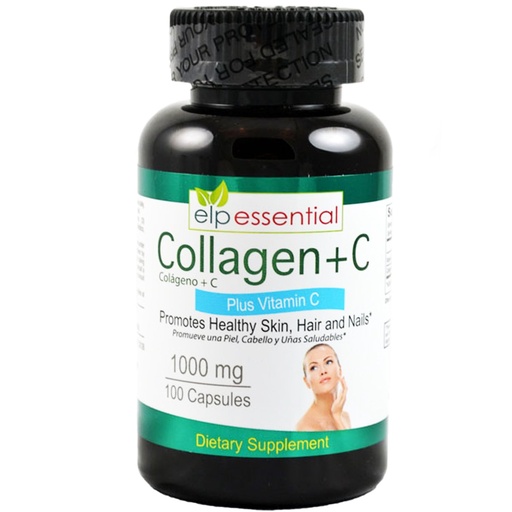 [BRSWEBL3AUMB6HTP] Collagen + C Type Collagen Plus Vitamin C, 100 Capsules 1000mg
