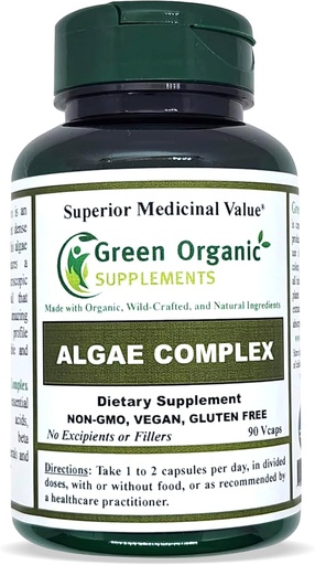 [BRSWGBAECENW2GTG] Algae, Fucoidan, Blue Green Algae, Kelp, Bladderwrack, Chlorella, Spirulina, Irish Moss, Dulse, 90 VCaps, High Absorbable, Non-GMO, Gluten-Free (Single)