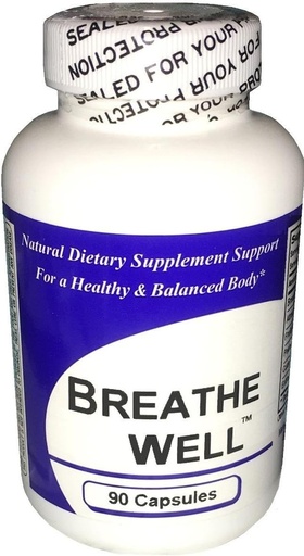 [BRSWIY35OQHRQ2QZ] Breathe Well (100 Capsules) - Concentrated Herbal Blend - Dietary Supplement