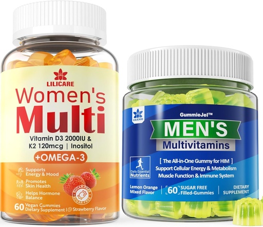 [BRSRAHAECEDQYADB] Mens Multivitamins Gummies & Womens Multivitamin Gummies