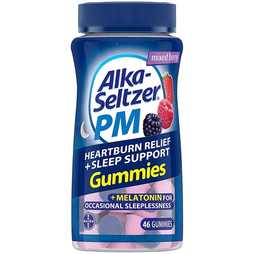 [BRSWGGL5DMBB4FIV] Alka-Seltzer PM Heartburn Relief + Sleep Support Gummies, 46 ct (Pack of 2)