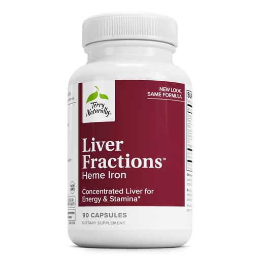 [BRSWIYYOOMEG22LU] Terry Naturally Liver Fractions - Endurance & Energy Support with Gentle Iron - Dietary Supplement Supports Healthy Red Blood Cell Formation - Iron Supplement for Liver Health - 90 Capsules