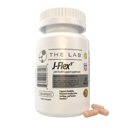 [BRSWGH36OYCRYEQY] J-FLEX9 Advanced Joint Health Supplement + Cartilage Support & Tendon Function | Ingredients include: Chondroitin, Glucosamine, MSM, Curcumin, Boswellia Serrata, Collagen. Made in USA