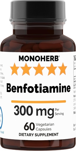 [BRSRAZTROAIRGADU] Benfotiamine 300 mg - 60 capsule di veg