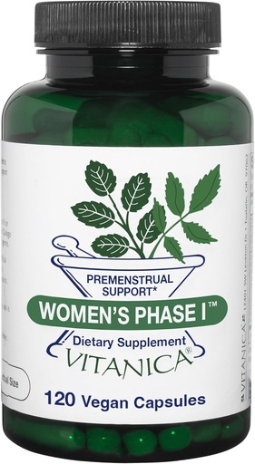 [BRSWIZQ6CMFQ2EA3] Vitanica Women's Phase I, Premenstrual Support, Vegan, 120 kapsula