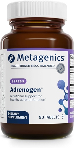 [BRSWIYQDBZ5AGDTO] Metagenics Adrenogen - Adrenal Health with Raw Adrenal Concentrate, B Vitamins & PABA Supplement - Supports Hormone Balance, Energy & Nervous System Function* - Non-GMO, Gluten-Free - 90 Tablets