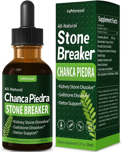 [BRSROCYKPN5QYADU] Chanca Piedra Stone Breaker Drops for Kidney Stones & Gallstone Dissolver, Horsetail Extract Kidney Cleanse Detox & Repair, Gotas de Cola de Caballo y ChancaPiedra para Los Riñones. 2 oz