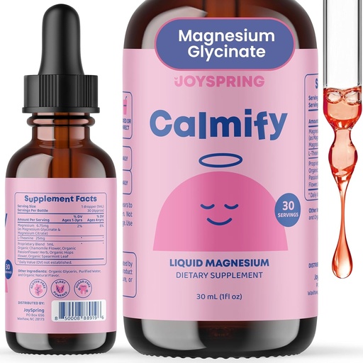 [BRSRAZQ3AUFQIGY4] Joyspring Magnesium Citrate & Glycinate Tropfen für Kinder, Saffron ergänzt Gummi für Kinder, Hormon Balance für Frauen