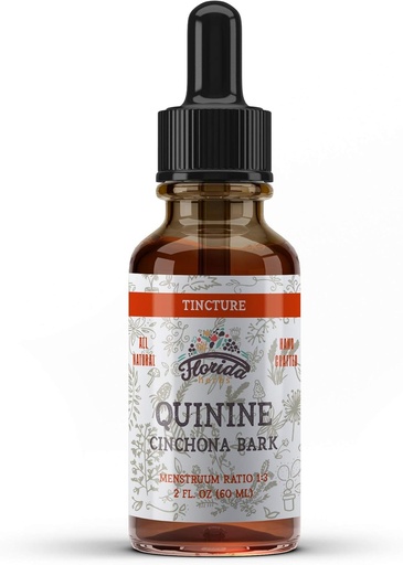 [BRSWGAYTCNYRAC35] Quinine Tincture Organic Quinine Dried Bark Herbal תוסף non GMOten חינם ירקות Glycerine 670 מ"ג
