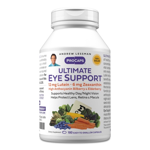[BRSWGAQ6AUIREDYY] Andrew Lessman Ultimate Eye Support 180 Softgels - 12mg Lutein, 6mg Zeaxanthin, Bilberry, Key Nutrients to Support Eye Health and Promote Healthy Vision. No Additives. Easy to Swallow Softgels