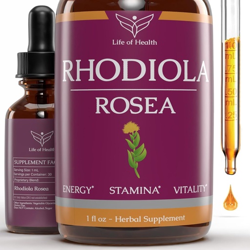 [BRSRMCDYBMHAE3TL] Rhodiola Rosea Tincture - Rhodiola - Rhodiola özü - Enerji, Stamina, Bilişsel Yardım və Çox Daha ətraflı - Təhsil Enerji - Rhodiola Tincture - Rhodiola Supplement - (1)