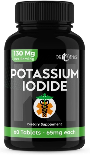 [BRSROYA2DMBBMCIZ] Comprimate de iod de potasiu - 1-pack 130mg Serviri Total 60 comprimate- Dr Emys Comprimate de iod de potasiu