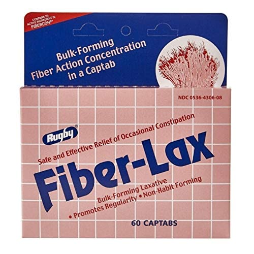 [BRSWIYQEBUNBKH3O] Rugby Fiber-Lax Polycarbo 500 Mg Tablets 60 Ea
