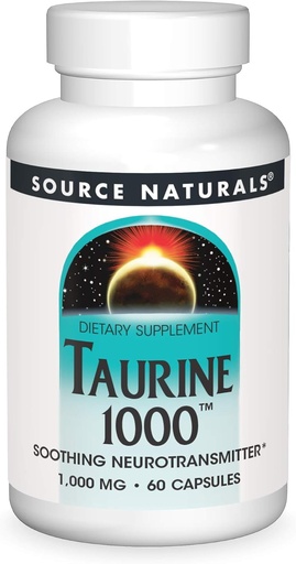 [BRSWIY35BN4BQDTU] Source Naturals Taurine 1000, 1000 mg - 60 Capsules