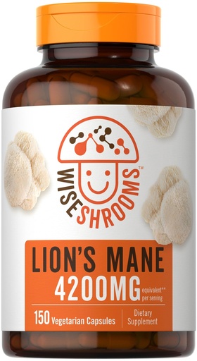 [BRSROGT2CQGW2FD4] Carlyle Lions Mane Mushroom | 150 Capsules | with Bioperine Extract | Vegetarian, Non-GMO, Gluten Free | Wiseshrooms