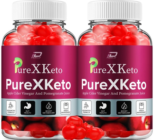 [BRSROCAFDEMWKDLH] PureXKeto ACV Gummies Dietary Supplement - PureX Keto Keto ACV Gummies with Apple Cider Vinegar & Pomegranate Juice, Pure X Keto Gummies Reviews, Advanced Weight Management (2 Pack - 120 Gummies)