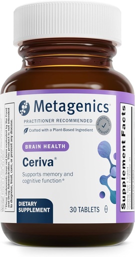 [BRSWIF3QOB4BSC3C] Metagenics Ceriva - Cognitive & Memory Support Formula with Huperzine A* - Supports Focus, Recall & Brain Health* - Non-GMO, Gluten-Free