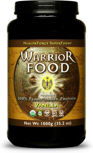 [BRSWI2T6DMGBCH3I] HELINGFORCE SUPERFOODS Warrior Food Protien Powder - Vanilla Flavor - 1000 Grams