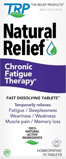 [BRSWGGABPN7RG3L4] The Relief Products Chronic Fatigue Therapy - 100% Natural Active Ingredients - Fatigue, Weakness, CFS, Tiredness - Fast Dissolving Tablets - 70ct