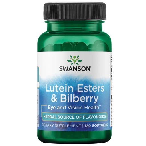 [BRSWIZQTOYBG2AAV] Swanson Lutein & Bilberry 6/20 Milligrams 120 Sgels