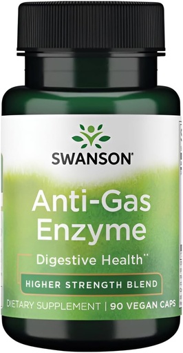 [BRSWIYL4BB6BM3QZ] Swanson Anti-Gas Enzyme 123 Milligrams 90 Veg Capsules