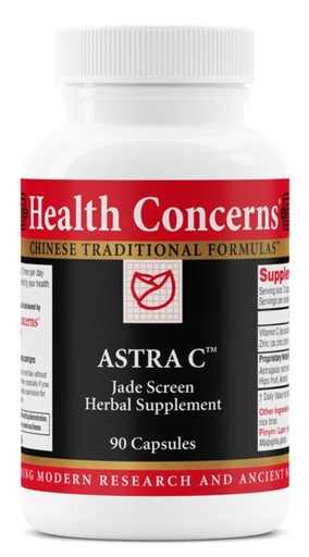 [BRSW2FL4A4IGO3DH] Health Concerns Astra C – Immune Support, Cold Prevention & Antioxidant Formula – Vitamin C, Zinc, Astragalus, Atractylodes, Rose HIPS & Acerola – Natural Chinese Herbal Supplement – 90 Capsules