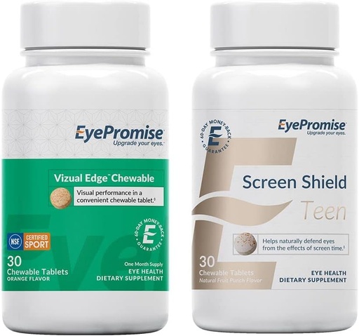 [BRSW2BAYDEOWAYLB] EyePromise Visual Edge Chew Performance Eye Vitamine Screen Shield Teen Chewable Eye Vitamine