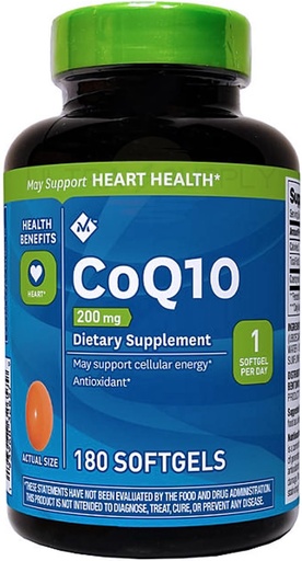 [BRSRAGAOBEBGCDTV] Miembros Mark CoQ10 200 mg. (180 Conteo.)