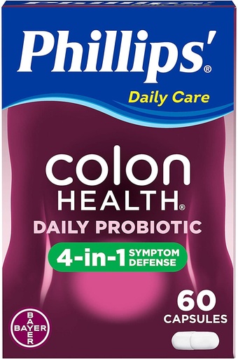 [BRSWIHAECMMQG2DA] Phillips Colon Health Probiotic Capsules, 60 Count