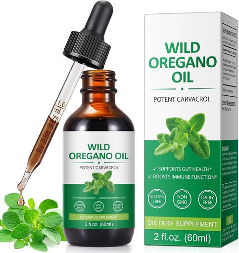 [BRSRAAT3OAGQK2DH] Oregano Oil, Oil of Oregano Can Use for Man and Woman - 2 Fl oz