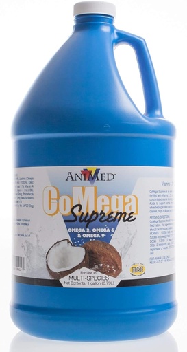 [BRSWIYAYPIBAIC3K] AniMed CoMega Supreme, 1 Gallon, Balanced Essential Fatty Acid Coat Supplement for Horses