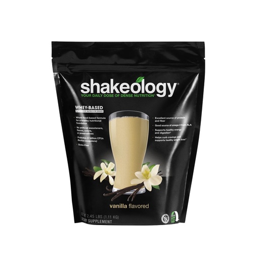 [BRSRMGINBZ7B4C3K] BODi Shakeology Whey Protein Powder Blend - Gluten Free, Superfood Protein Shake with Vitamins and Minerals - Helps Support Healthy Weight Loss, Lean Muscle Support, Gut Health - Vanilla, 30 Servings