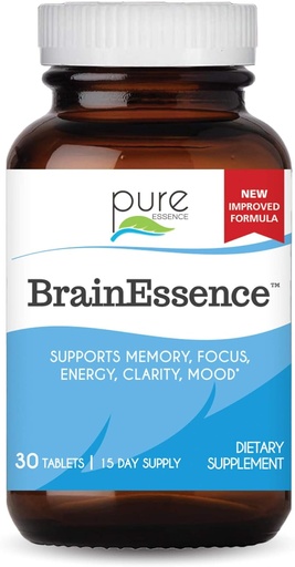 [BRSWYZY7DNYA2DL7] PURESZO LABS Brain Essence - Memòria suplementari per als homes, Dones i adults - Hebal Booster per la memòria, Focus, Clarity & Stassisa Mnàriari, Ashwagandha més (30 taules)