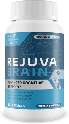 [BRSWGZAEAEBR43A3] Rejuva Brain- Advanced Cognitive Support- Enriched w/L-Glutamine " Bacopa Monnieri to Support Cognitive Health and Ability