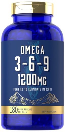 [BRSROEA2CQCGEETU] Carlyle Omega 3 6 9 Supplement | 1,200mg | 180 Softgel Capsules | Triple Omega Complex | Fish, Flaxseed & Borage Oils with EPA & DHA | Non-GMO & Gluten Free