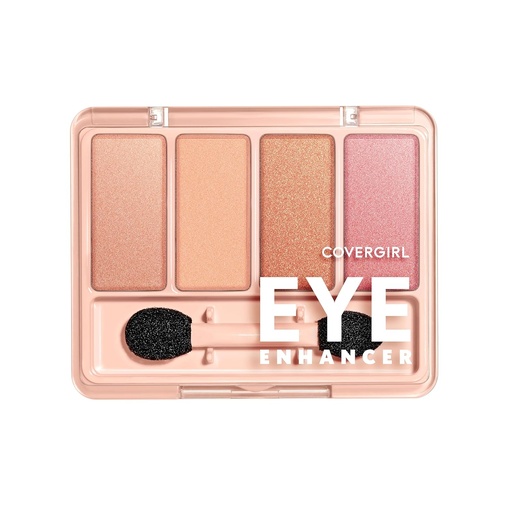 [BRSROBD7OBYQAGY3] COVERGIRL Eye Enhancer, Bellini Spritz, Eyeshadow Quad, Easy to Wear, Clean & Vegan, Talc-Free, Matte & Shimmer Finishes, Smudge-Proof, 0.19oz