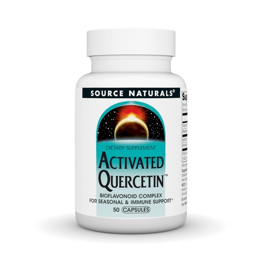 [BRSWIY37BN5REEL2] Source Naturals Activated Quercetin, Bioflavanoid Complex, for Seasonal & Immune Support* - 50 Capsules