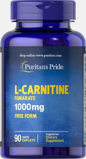 [BRSWIZIZPN5QMFLG] Puritan's Pride L-カルニチンFumarate 1000mg-90カプレット