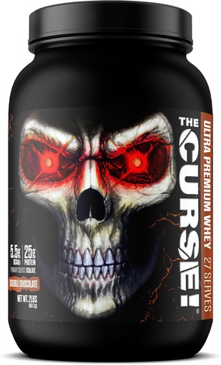 [BRSROA33DFYQ2DLZ] JNX SPORTS The Curse! Ultra Premium Whey Protein Powder Double Chocolate 2lb | 25g Protein Per Serve, Primary Source Whey Isolate