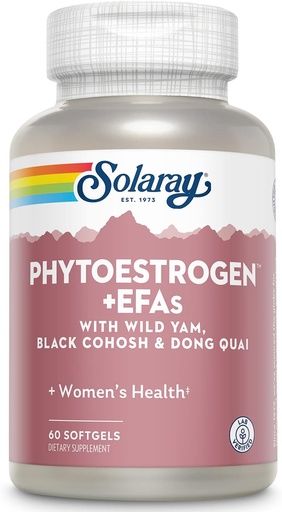 [BRSWIZYPDICRAYLC] SOLAרי PhytoEstrogen Plus EFAs Menopause תמיכה | Wild Sea, Black Cohosh, Evening Primrose & Borage