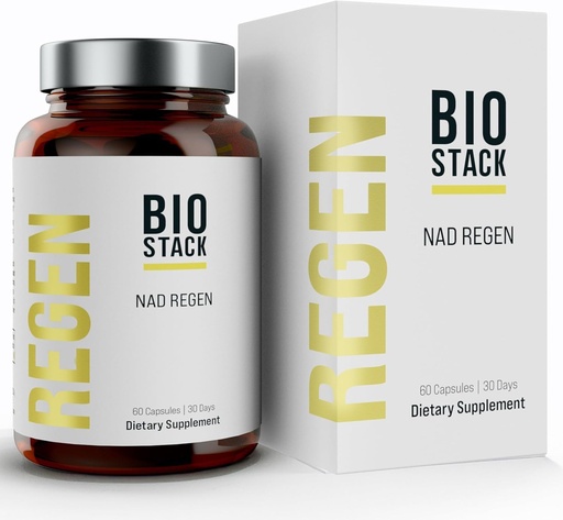 [BRSRAFQKC4CGK2QZ] BIOSTACK NAD Regen - Advanced NAD+ Täydennys NAD3, Yüth spermidiini, Resveratrol, Niasinamidi ... NMNH Vaihtoehtoinen ...