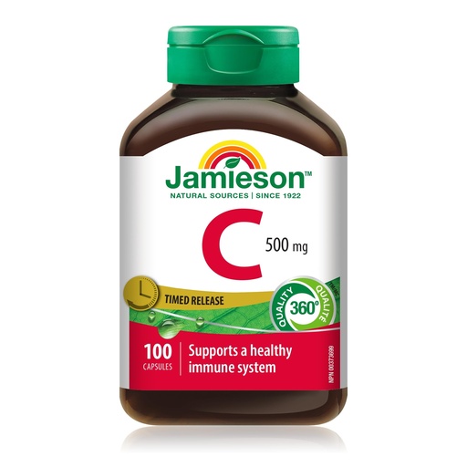 [BRSWIEIZOQMGYCI7] Jamieson Vitamin C 500 mg Timed Release Capsule