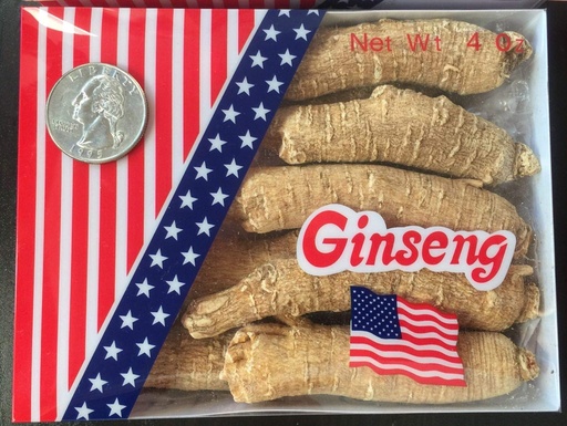 [BRSWGFT7AUFBAAL2] American Ginseng from Wisconsin, Ginseng Root / Ginseng Slice / Ginseng Tea, 4 Ounce (Jumbo Long Roots)
