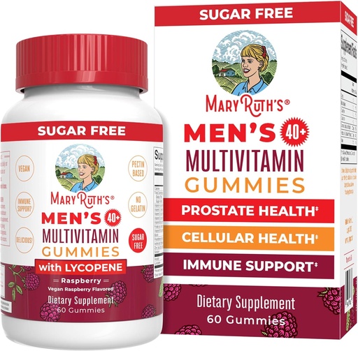 [BRSRMAARBBYQYD3A] MaryRuth Organics Multivitamin for Men 40+ | 砂糖無料 | ヴィーガン メンズ ビタミン | 免疫サポート 毎日の男性のマルチビタミン | 男性用ビタミン | 60 カウント